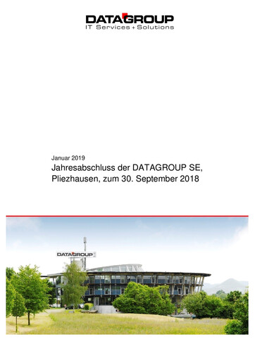 Thumbnail DATAGROUP SE Financial Statement 2017-2018