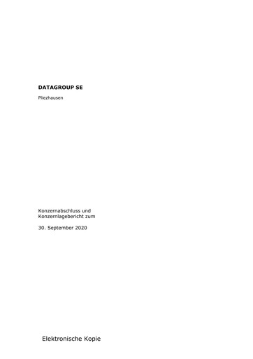 Thumbnail DATAGROUP SE Financial Statement 2019-2020