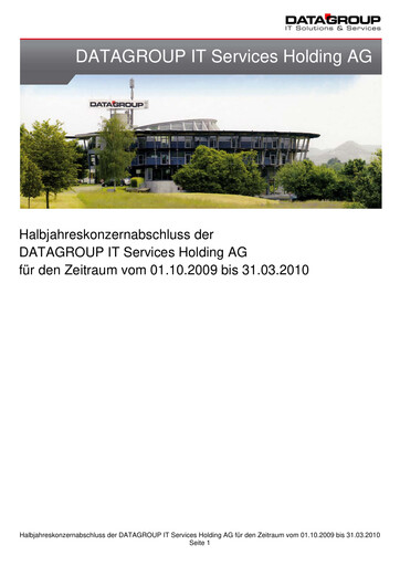 Thumbnail DATAGROUP SE Half-year Report 2009-2010-h1