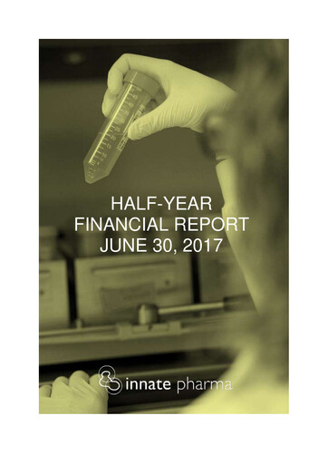 Thumbnail Innate Pharma
 Half-year Report 2017-h1