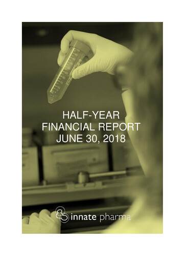Thumbnail Innate Pharma
 Half-year Report 2018-h1