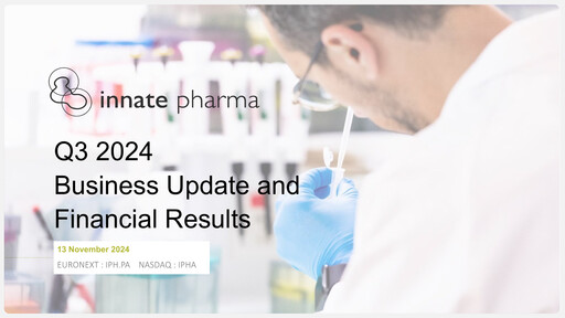Thumbnail Innate Pharma
 Quarterly Report 2024-q3
