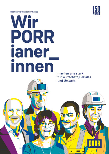 Thumbnail PORR Sustainability Report 2018