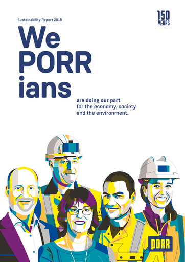 Vorschaubild PORR Nachhaltigkeitsbericht 2018