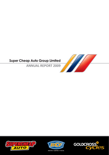 Thumbnail Super Retail Group Annual Report 2009