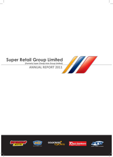 Thumbnail Super Retail Group Annual Report 2011