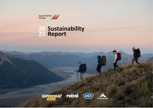 Thumbnail Super Retail Group Sustainability Report 2023