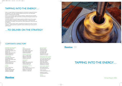 Miniature Santos
 Rapport annuel 2004
