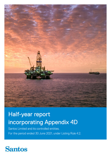 Thumbnail Santos
 Half-year Report 2021-h1