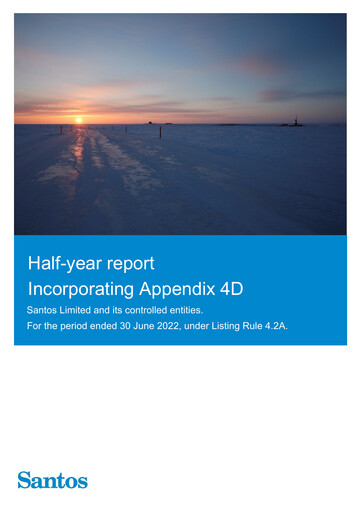 Thumbnail Santos
 Half-year Report 2022-h1