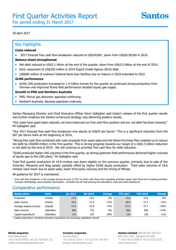 Thumbnail Santos
 Quarterly Report 2017-q1