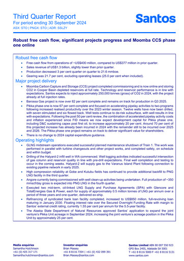 Thumbnail Santos
 Quarterly Report 2024-q3