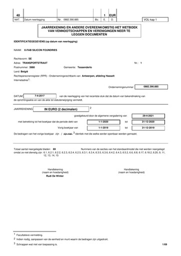 Miniature X-FAB Bilan financier 2020