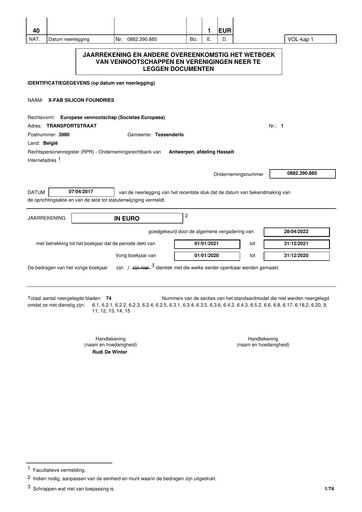 Miniature X-FAB Bilan financier 2021