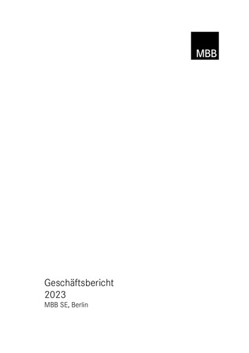 Thumbnail MBB SE Annual Report 2023