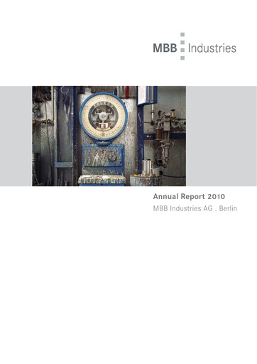 Thumbnail MBB SE Annual Report 2010