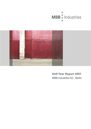 Thumbnail MBB SE Half-year Report 2007-h1
