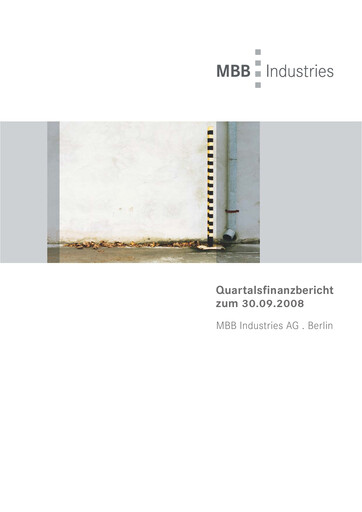 Thumbnail MBB SE Quarterly Report 2008-q3