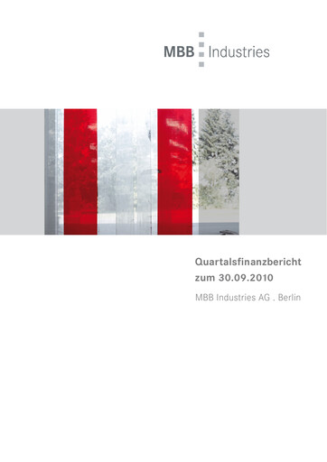 Vorschaubild MBB SE Quartalsbericht 2010-q3