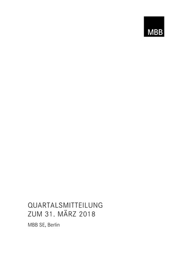 Thumbnail MBB SE Quarterly Report 2018-q1