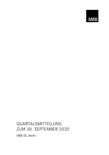 Thumbnail MBB SE Quarterly Report 2020-q3