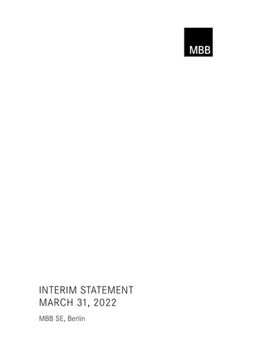 Thumbnail MBB SE Quarterly Report 2022-q1