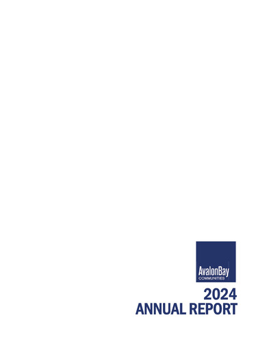 Miniature AvalonBay Communities Rapport annuel 2024