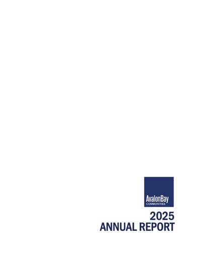 Miniature AvalonBay Communities Rapport annuel 2025