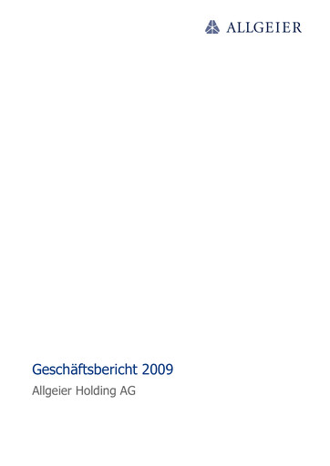 Thumbnail Allgeier Annual Report 2009