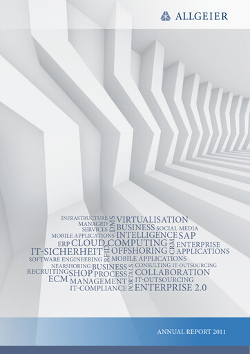 Thumbnail Allgeier Annual Report 2011