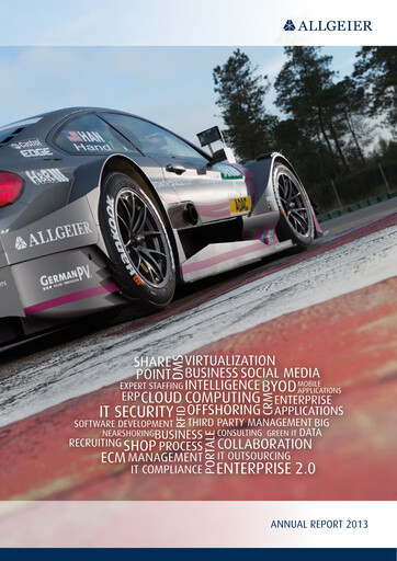 Thumbnail Allgeier Annual Report 2013