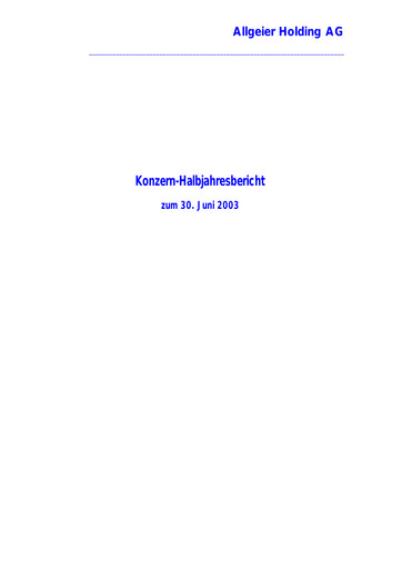 Thumbnail Allgeier Half-year Report 2003-h1