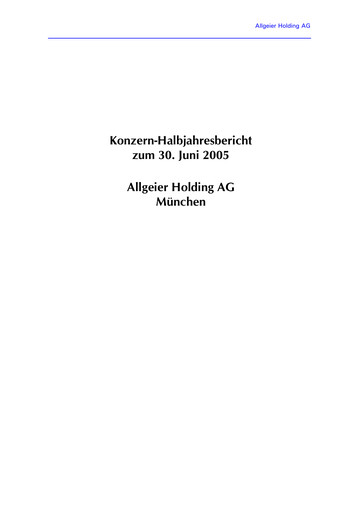 Thumbnail Allgeier Half-year Report 2005-h1