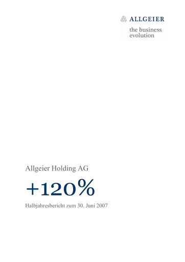 Thumbnail Allgeier Half-year Report 2007-h1
