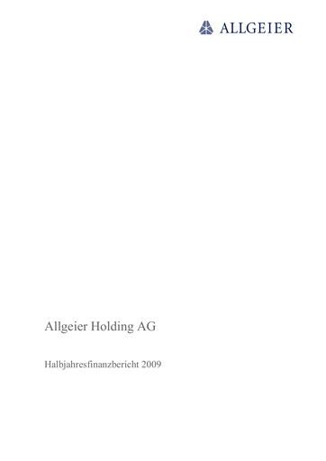 Thumbnail Allgeier Half-year Report 2009-h1