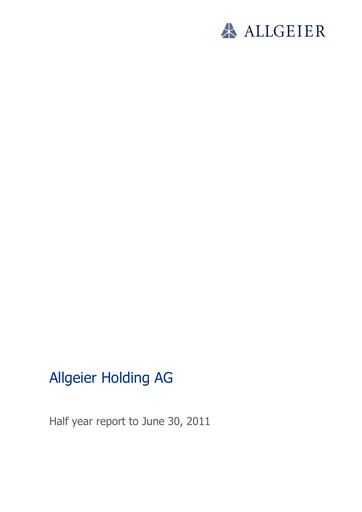 Thumbnail Allgeier Half-year Report 2011-h1