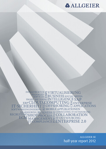 Thumbnail Allgeier Half-year Report 2012-h1