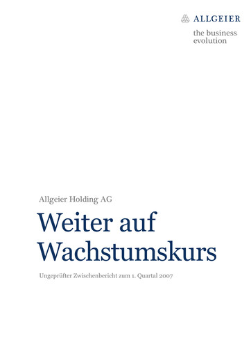 Thumbnail Allgeier Quarterly Report 2007-q1