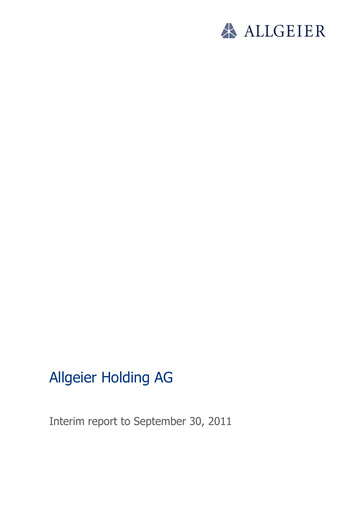 Thumbnail Allgeier Quarterly Report 2011-q3