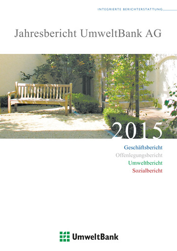 Vorschaubild UmweltBank Jahresbericht 2015