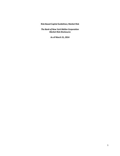 Thumbnail BNY Mellon (Bank of New York Mellon) Quarterly Report 2014-q1