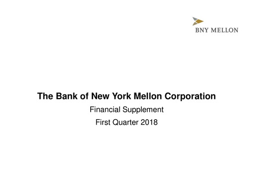 Thumbnail BNY Mellon (Bank of New York Mellon) Quarterly Report 2018-q1