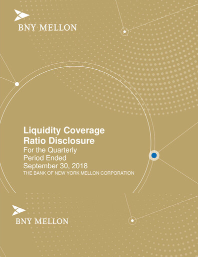 Thumbnail BNY Mellon (Bank of New York Mellon) Quarterly Report 2018-q3