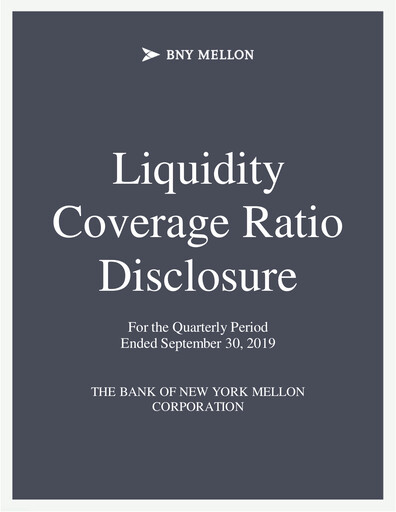 Thumbnail BNY Mellon (Bank of New York Mellon) Quarterly Report 2019-q3