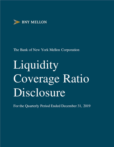 Thumbnail BNY Mellon (Bank of New York Mellon) Quarterly Report 2019-q4