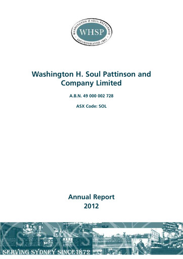 Thumbnail Washington H. Soul Pattinson and Company (Soul Patts)  Annual Report 2012