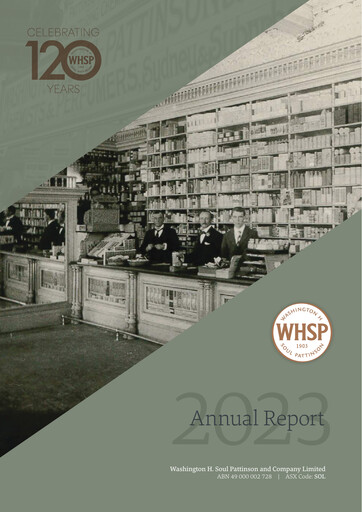 Thumbnail Washington H. Soul Pattinson and Company (Soul Patts)  Annual Report 2023