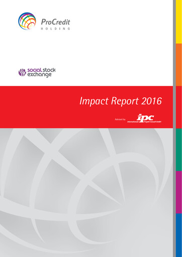 Miniature ProCredit Rapport ESG 2016