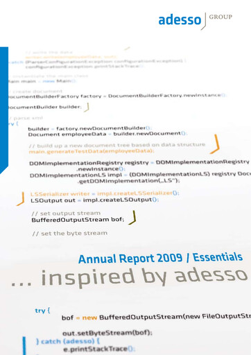 Thumbnail adesso SE Annual Report 2009