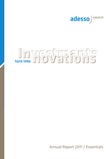 Thumbnail adesso SE Annual Report 2011